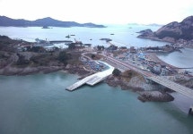 고군산군도 장자도에 차도선 선착장 취항
