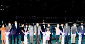 파주 운정호수공원 음악분수 다시 가동