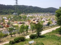완주 무궁화 축제장에 전국 카라반 캠핑족 총출동