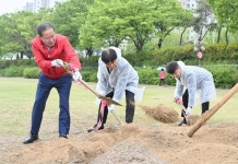 대구 신천둔치에 그늘 있는 ‘푸른 신천숲’ 조성 첫 삽