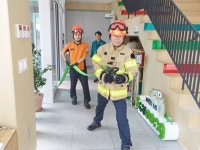 수성구 범어4동 행정복지센터, 실전 같은 합동 소방훈련
