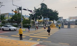 상주시, 어린이보호구역 ‘노란색’ 횡단보도 설치