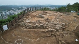 진주 망진산 봉수대 정비사업 부지 내 유적 발굴