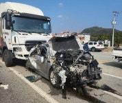 조치원 국도서 4충 추돌…5명 중‧경상