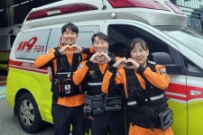 119구급차서 난산 극복하고 신생아 출산 세종소방서