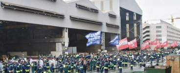 부분 파업 예고한  HD현대중 노조…“논의과정·제시안 없어”
