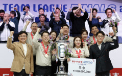 에디 레펀스, MVP 등극…SK렌터카, 창단 첫 PBA 팀리그 우승