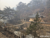 안동 만휴정 산불 이겨내고 건재...고운사는 전소