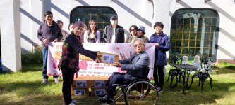 한국교통장애인경남협회 빼빼로 먹고 곧고 바르게 성장해요