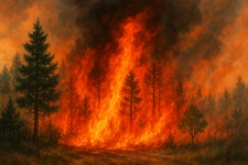 합천군 용주면 방곡리서 산불…주민·등산객 대피 당부