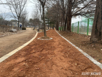 영월군, 스포츠파크에 맨발 걷기 길 조성 완료