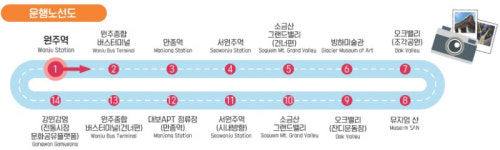원주시 순환형 시티투어버스 “2월부터 노선 개편”