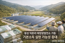 덕촌리 태양광발전 가동으로 횡성 기본소득 실현 가능성 높아져