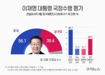 李대통령 지지율 56.1%…국민이 본 최대 위기는 ‘정치·사회 분열’ [쿠키뉴스 여론조사]