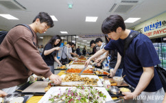 강원대 춘천캠퍼스, 이천원의 저녁 뷔페 운영…식비 부담 덜고 건강 증진