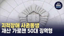 지적장애 사촌동생 재산 가로챈 50대 징역형