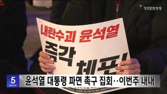 윤석열 대통령 파면 촉구 집회..이번주 내내
