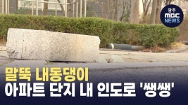 [한걸음더] 내동댕이 쳐진 말뚝.. 단지 내 인도 무법지대