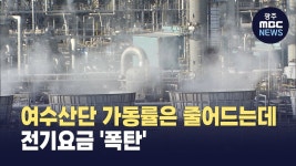 여수산단 가동률은 줄어드는데..전기요금 폭탄