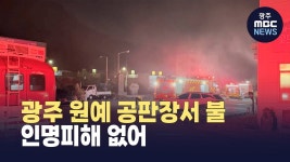 광주 원예 공판장서 불..인명피해 없어