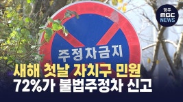 새해 첫날 자치구 민원 72%가 불법주정차 신고