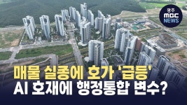 AI 호재에 무안 신도시 매물 '들썩'..행정통합 여파는?