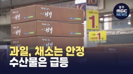 새벽 도매시장 가보니.. 채소.과일은 맑음, 수산물.육류는 흐림