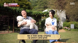 마당이 있는 관저에 가게 되면.. SBS 동물농장에 깜짝 출연한 윤석열 대통령과 김건희 여사가 은퇴 안내견 새롬이의 새 가족이 된 이유