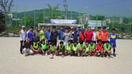 순천향림중학교, 아버지와 자녀가 함께하는 축구대회 눈길