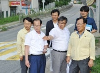 박덕순 경기 광주 부시장, 30도의 폭염 속 주요사업 현장 방문