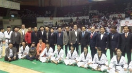 정기열 경기도의장, 안양시장기태권도대회 참석