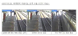 코레일 퇴계원역 직원, 자살 기도자 구조