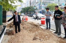 안산시의회 신성철 의원, 고잔신도시 보행환경 개선공사 현장 점검