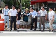 안산시의회 정승현 부의장, 수암동 안산초교 교차로 개선공사 현장점검