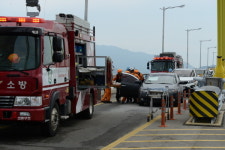익산국토청, 특수교량 화재사고 대응 합동훈련 실시