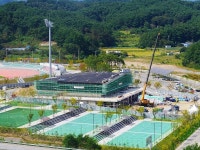양양군 국민체육센터 건립공사 순조롭게 진행