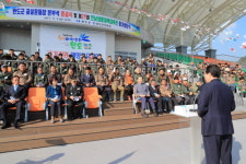 완도군, 공설운동장 본부석 준공식 개최