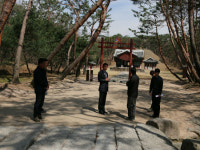 권용한 구리소방서장, 봄철 문화재 화재예방 동구릉 현장점검