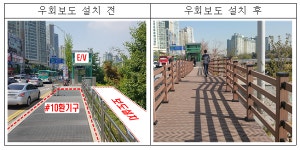 철도공단, 정자역 보행자 우회 통로 설치