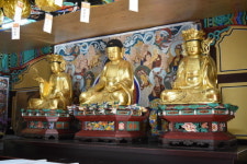 진도 쌍계사 목조석가여래삼존좌상 보물 지정