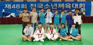 부강중학교, 제48회 전국소년체육대회 태권도 금·동메달 획득