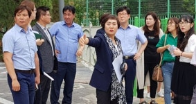 안혜영 경기도부의장, '교통안전시설 관련기관'과 현장방문