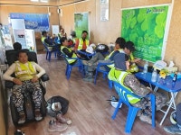 인천항만공사, 폭염기간 건설현장 근로자 위문과 무더위 휴게시설 개소