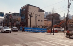 [포토뉴스] 동두천시,어수 사거리 도로확장공사 시민의 안전은 어디로