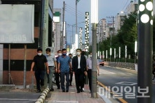 서산시, 먹거리골 490미터 이색 조명 눈길