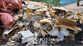 LH공사, 구미황상주공아파트 리모델링 공사 건설폐기물 관리 엉망