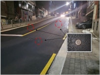 강북구, 삼양로19길 등 급경사지 4곳에 도로열선 설치