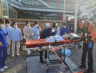 송탄소방서, 노인전문병원 긴급구조통제단 훈련 실시