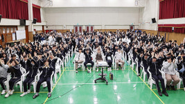 김보라 안성시장, 경기창조고등학교 명사특강 진행