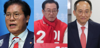 與 원내대표 후보에 송석준·이종배·추경호···'강성 친윤' 빠진 3파전